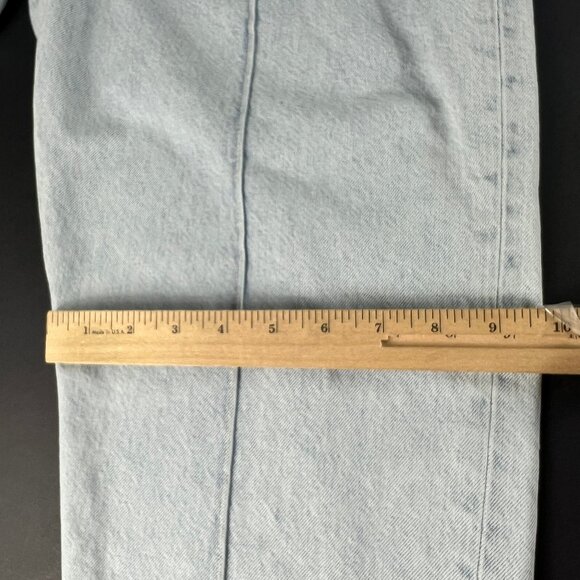 Levi's Made Crafted Jean Women 30x28* Column Pleated High Rise Blue Denim Tag 29 - Picture 13 of 16
